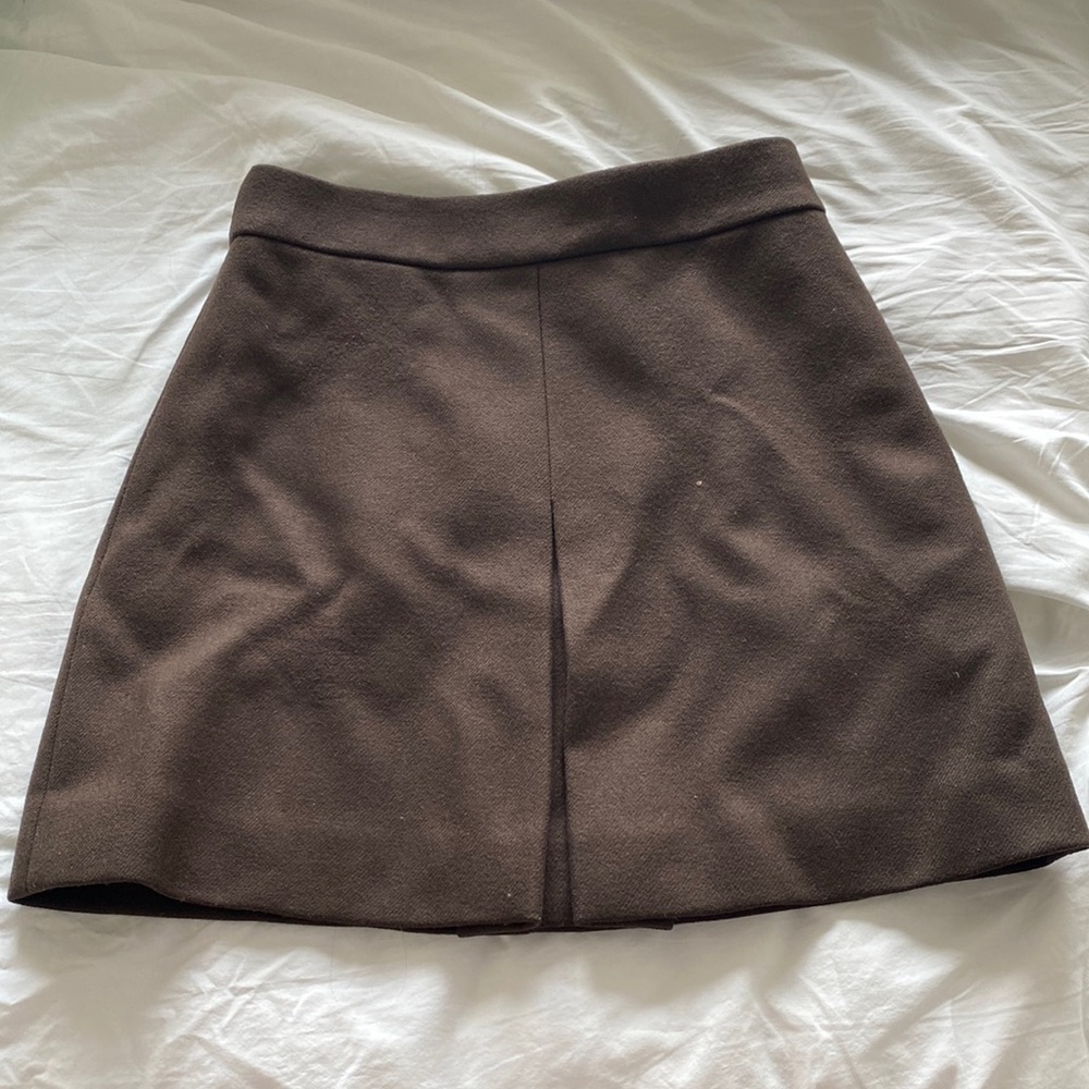 Jcrew wool mini skirt